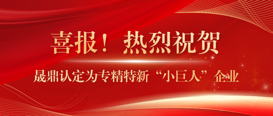 喜報(bào)！晟鼎認(rèn)定為專精特新&ldquo;小巨人&rdquo;企業(yè)