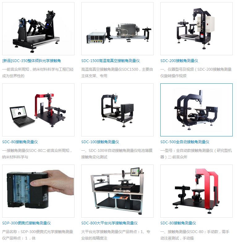 晟鼎精密水滴角測(cè)量?jī)x型號(hào)大全