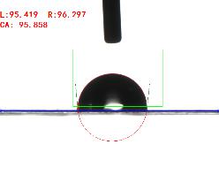 接觸角測量儀實(shí)測紅塔山紙樣品 接觸角測量儀實(shí)測紅塔山紙樣品
