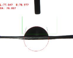 接觸角測量儀實(shí)測紅塔山紙樣品 接觸角測量儀實(shí)測紅塔山紙樣品